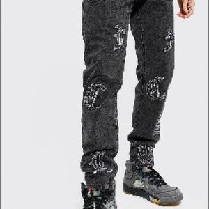 Straight Leg OFCL Patchwork Jeans